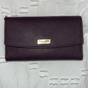 Purple Kate spade wallet